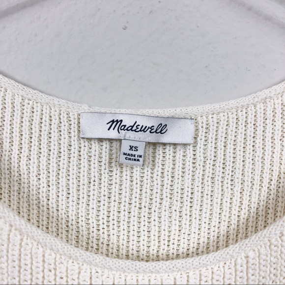 Madewell | Side Tie Cream Knit Tank - Picture 4 of 7